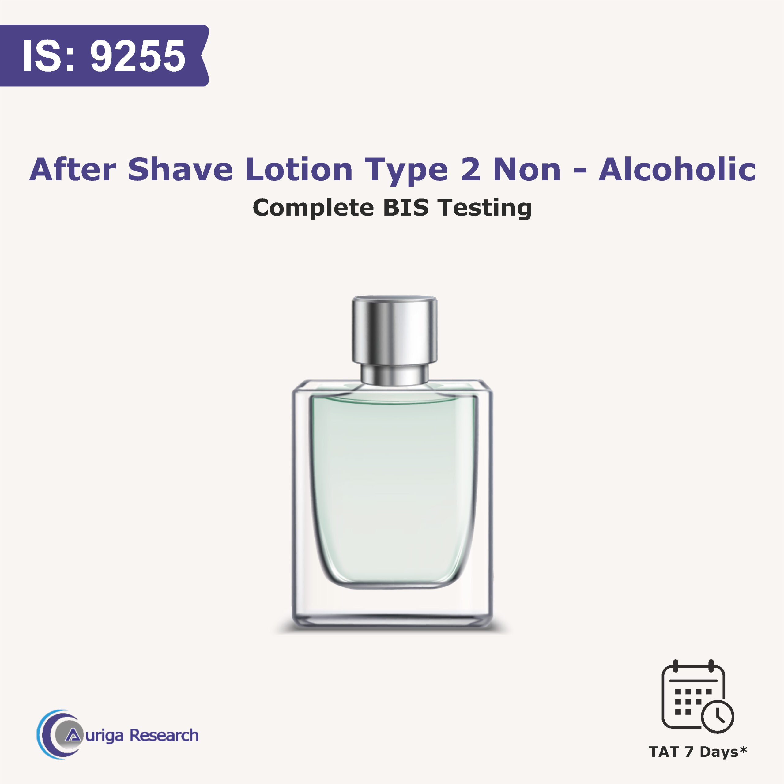 AFTER-SHAVE LOTION IS 9255:2020 Type-2 (Non-Alcoholic)