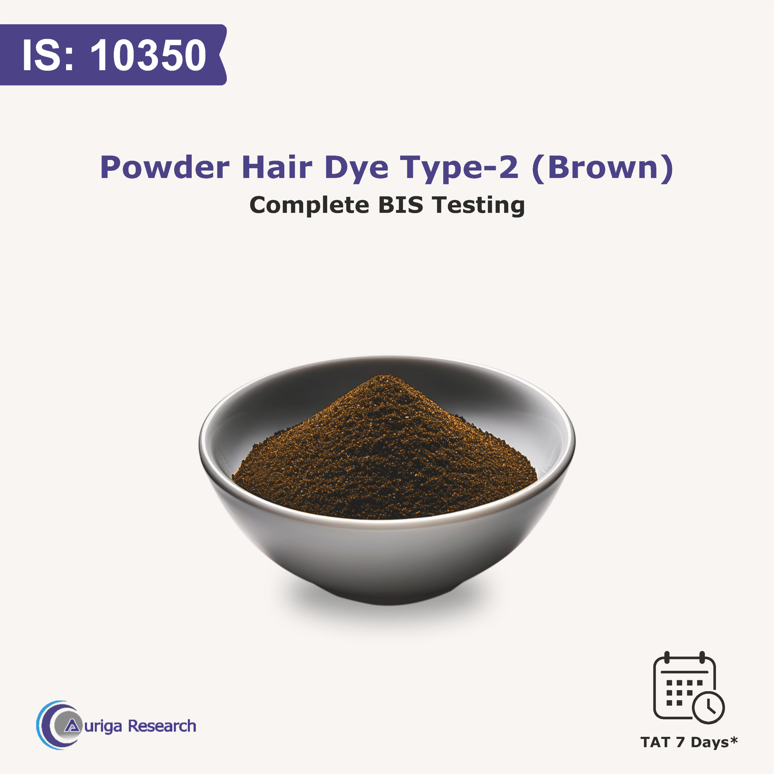POWDER HAIR DYE TYPE-2 (BROWN) IS 10350:2020