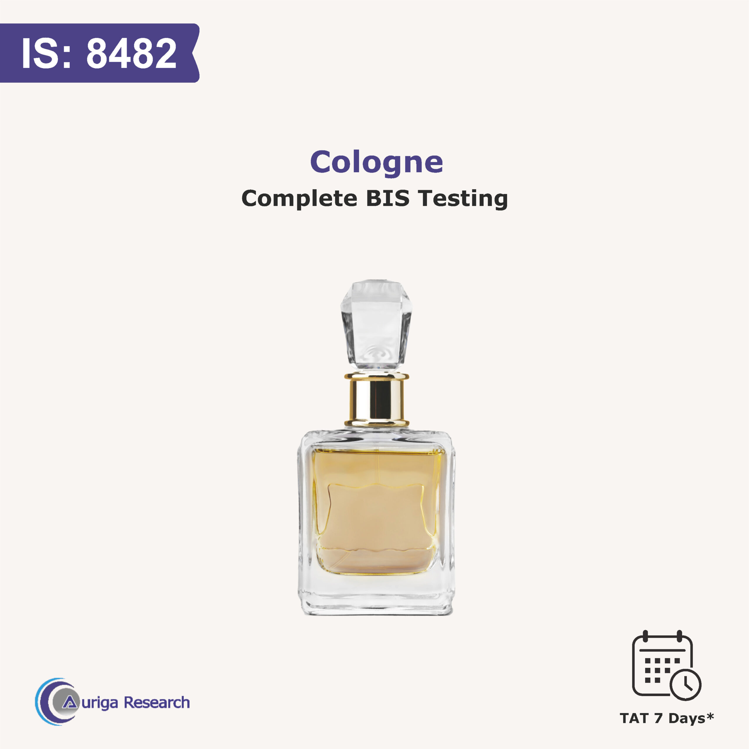 COLOGNE	 (Deodorant/Perfume) IS 8482:2020