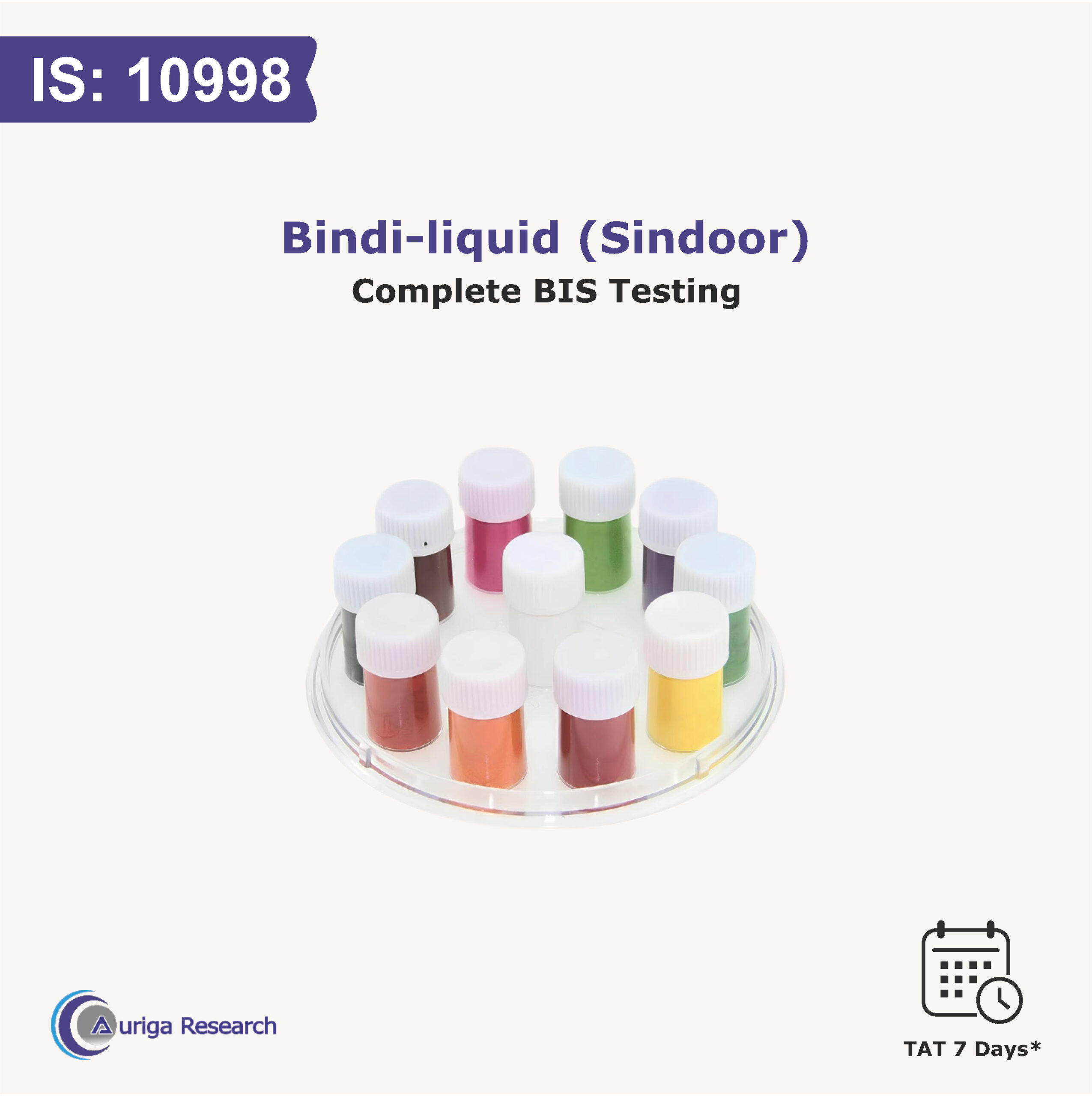 BINDI-LIQUID (Sindoor) IS 10998:1984