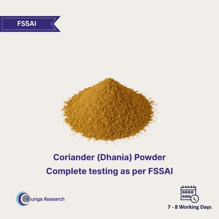 Coriander (Dhania) Powder Testing