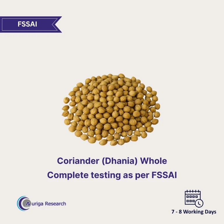 Coriander (Dhania) Whole Testing