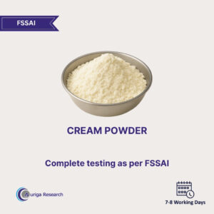 Cream Powder Testing