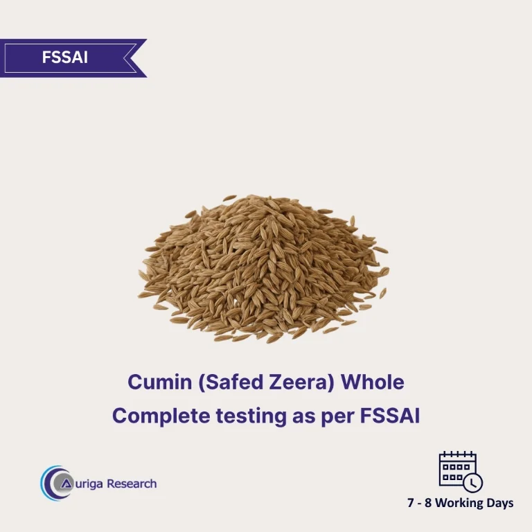 Cumin (Safed Zeera) Whole Testing