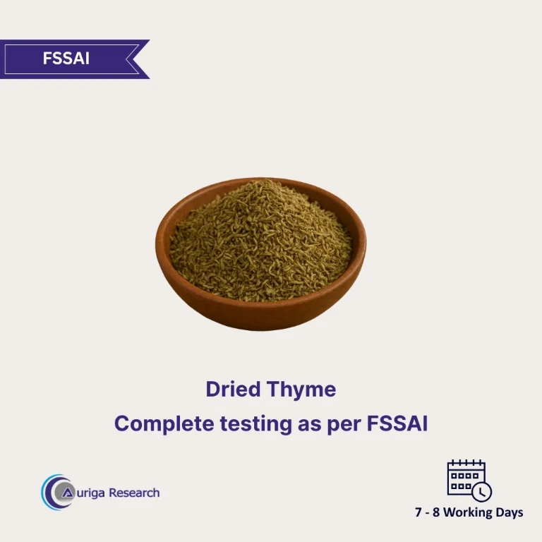Dried Thyme Testing
