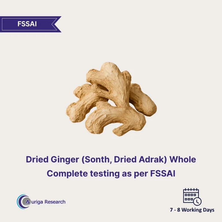 Dried Ginger (Sonth, Dried Adrak) Whole Testing