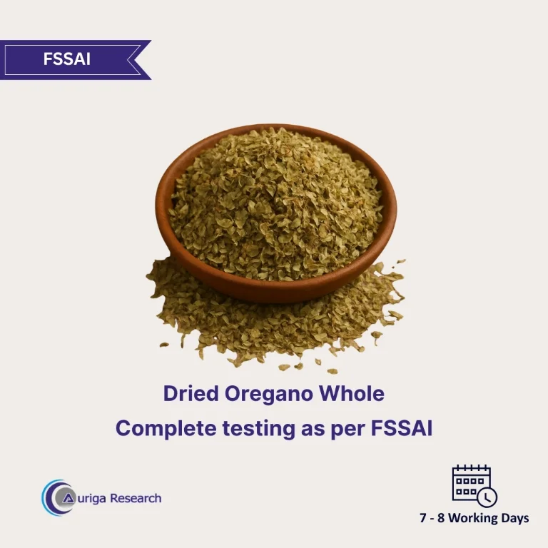 Dried Oregano Whole Testing