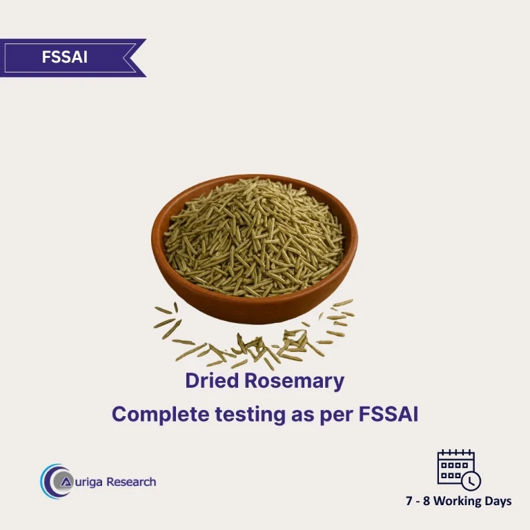 Dried Rosemary Testing
