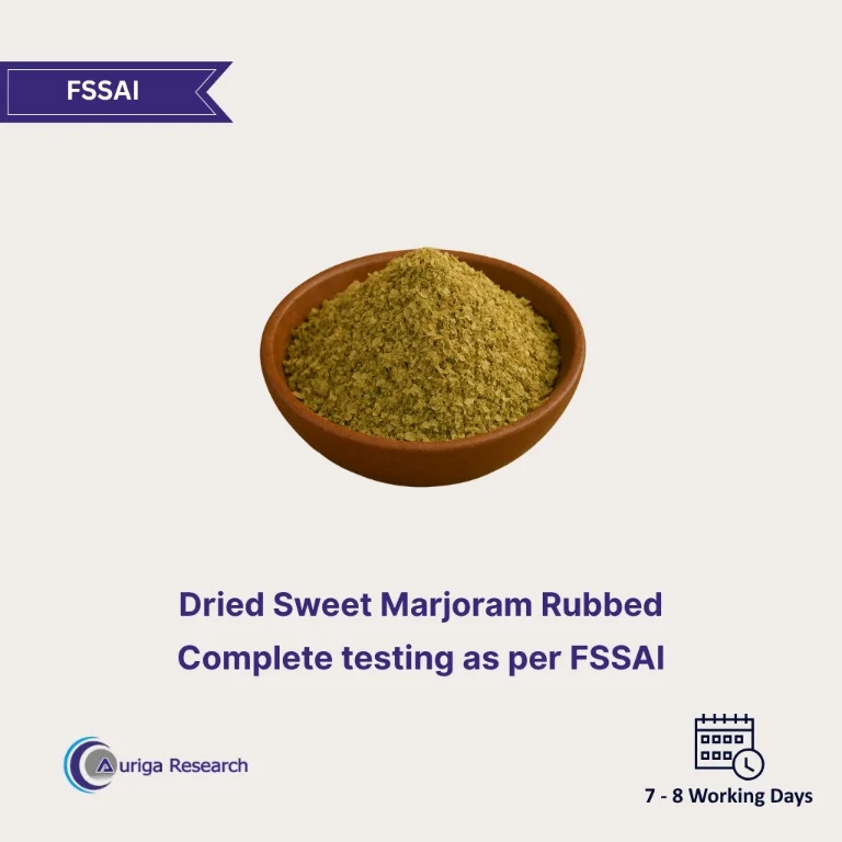 Dried Sweet Marjoram rubbed Testing
