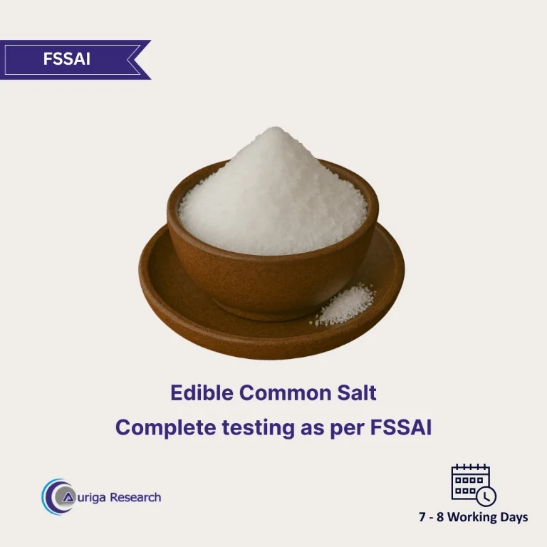 Edible Common Salt Testing