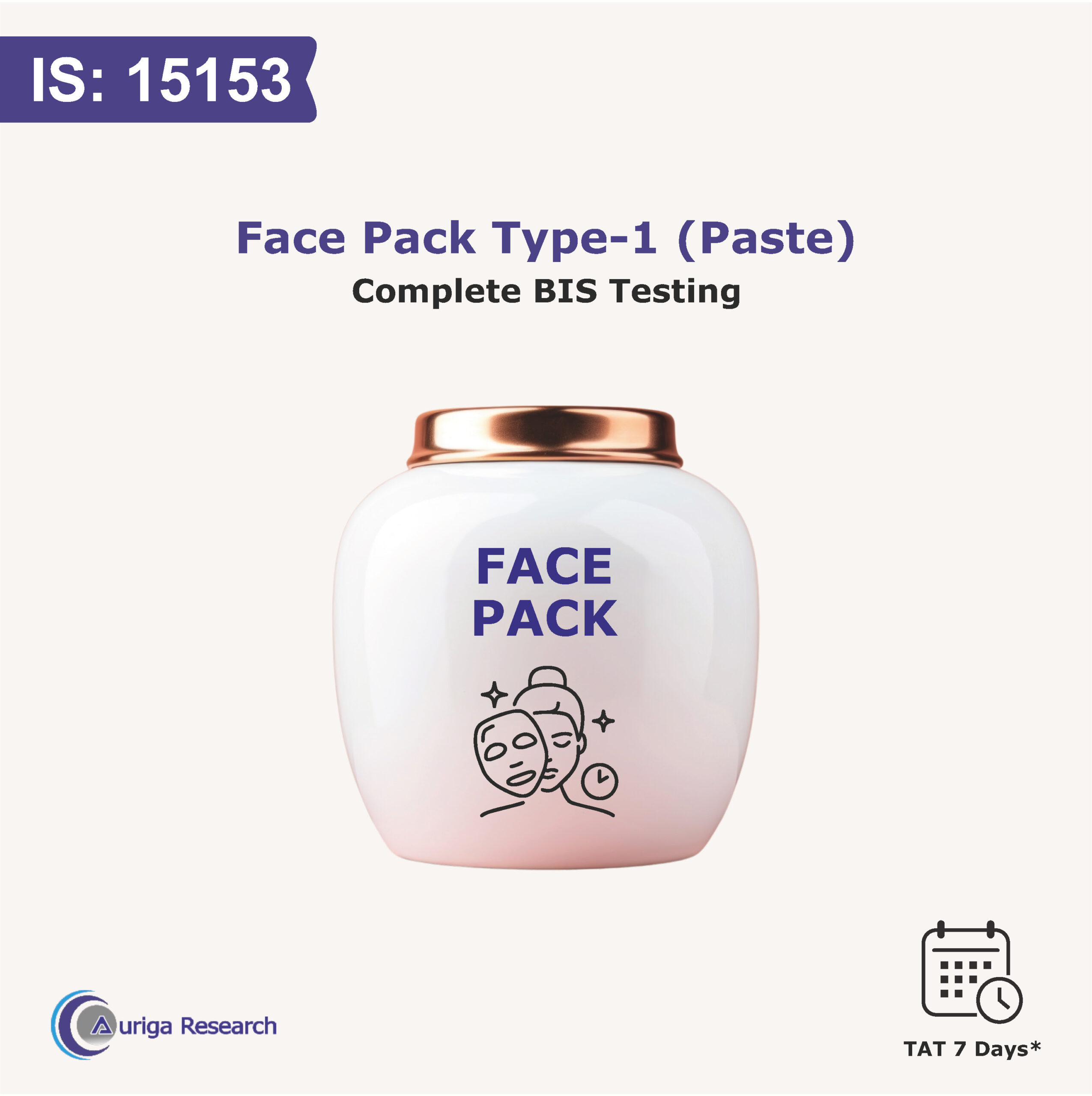 FACE PACK TYPE-1 (Paste) IS 15153:2002