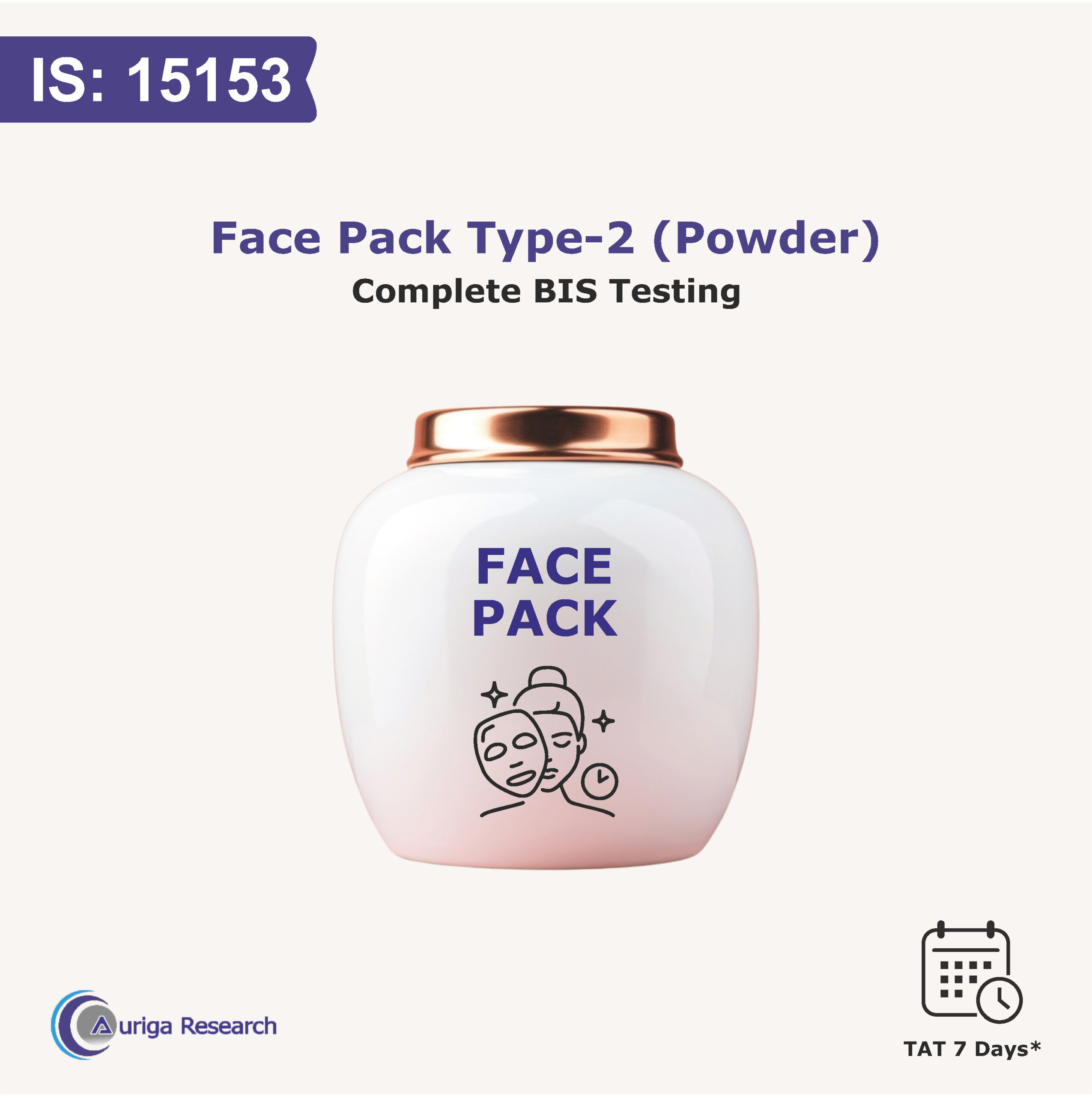 FACE PACK TYPE-2 (Powder) IS 15153:2002