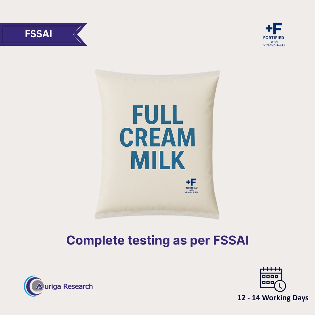 Full Cream Milk Fortified Testing