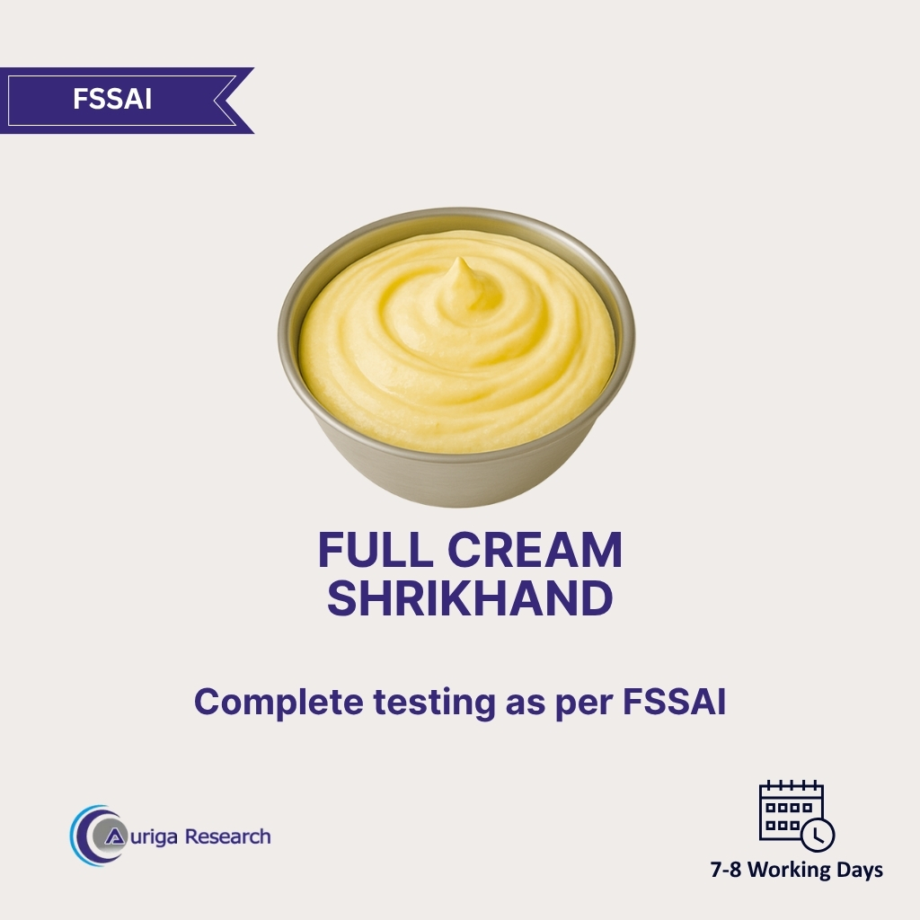Full Cream Shrikhand Testing