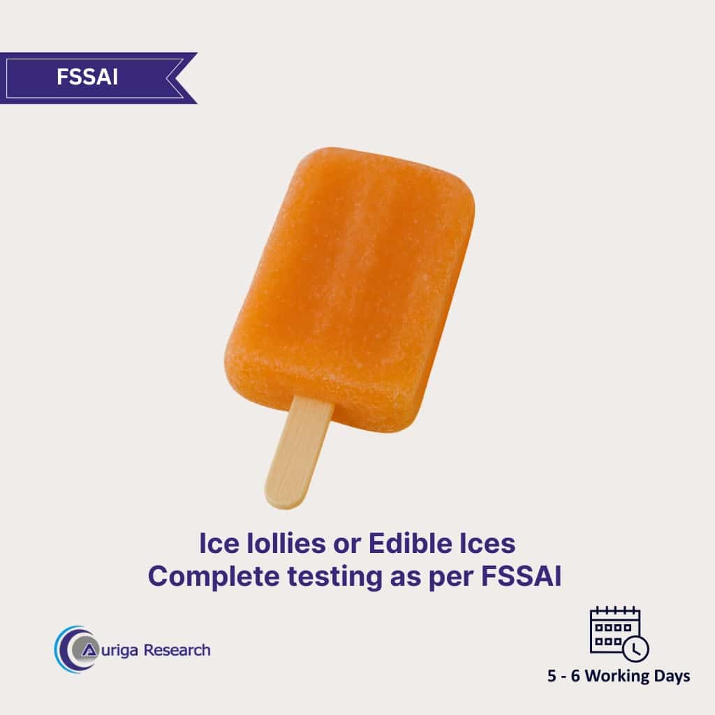 Ice lollies or edible Ices