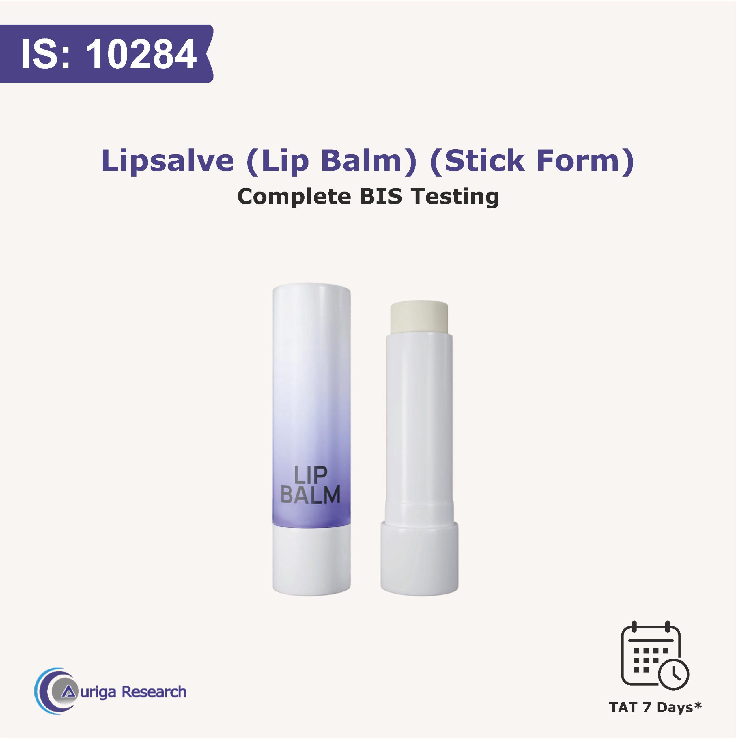 LIPSALVE (Lip Balm) (STICK FORM) IS 10284:1982