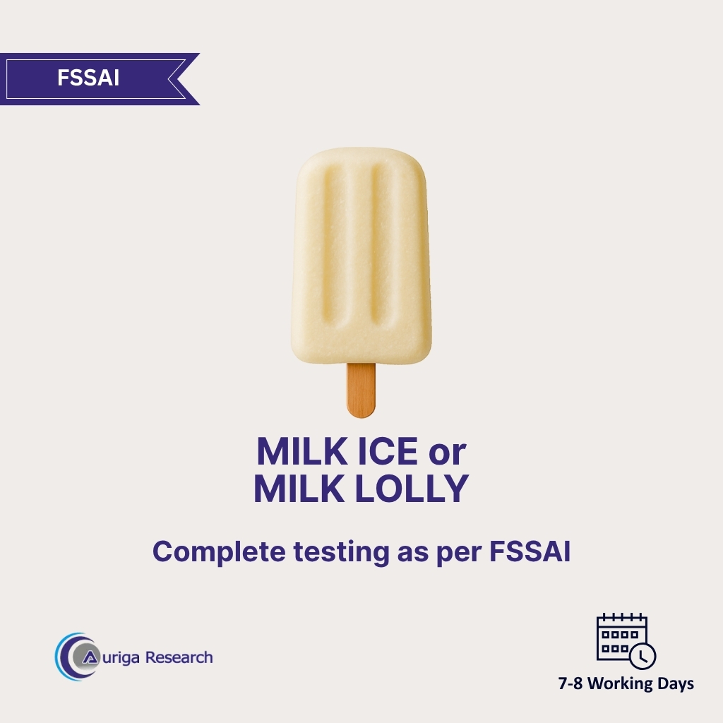 Milk Ice or Milk Lolly Testing