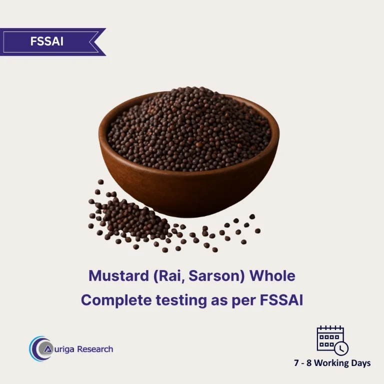 Mustard (Rai, Sarson) Whole Testing