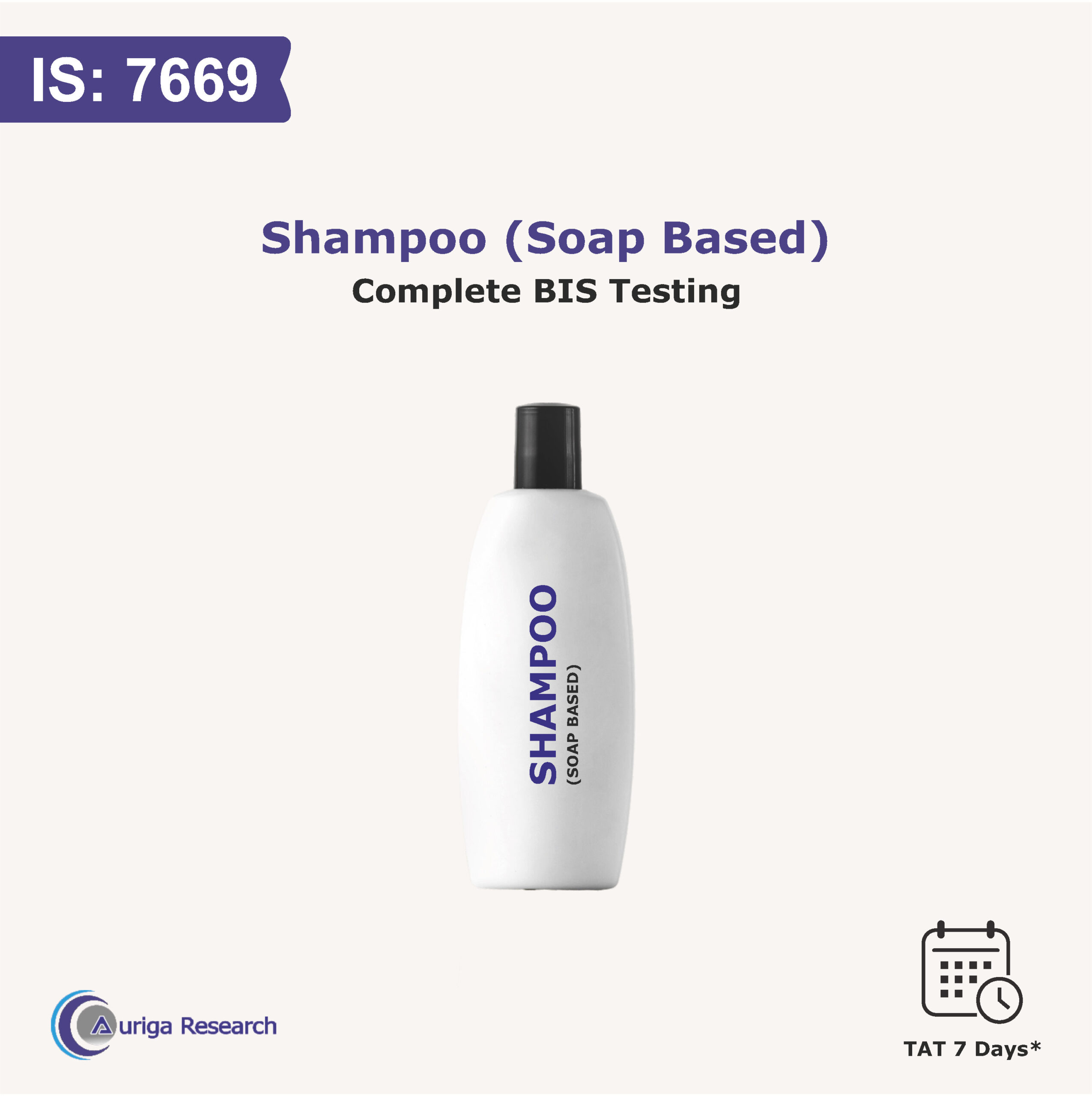 SHAMPOO (Soap Based) IS 7669:1990