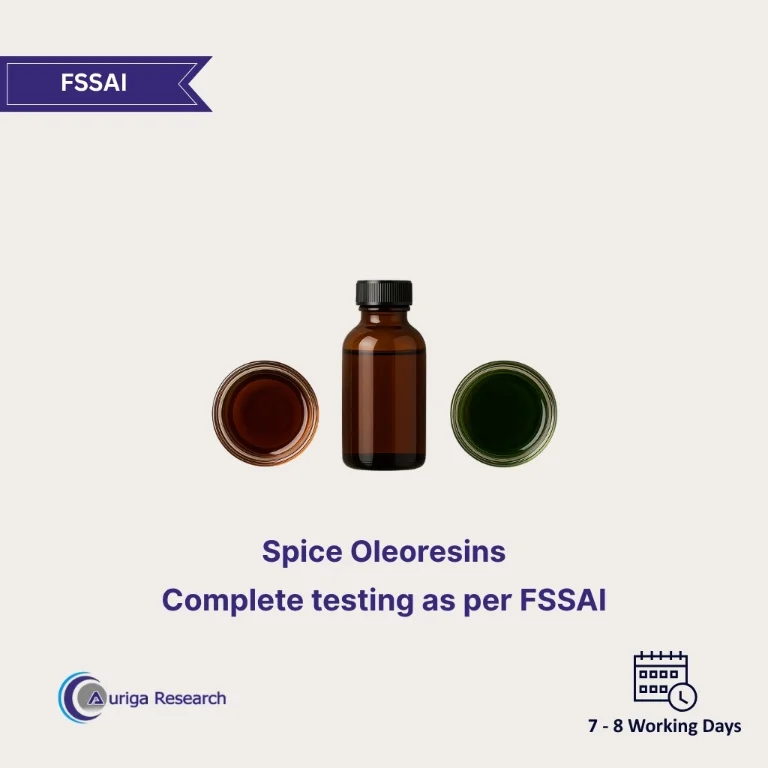 Spice Oleoresins Testing