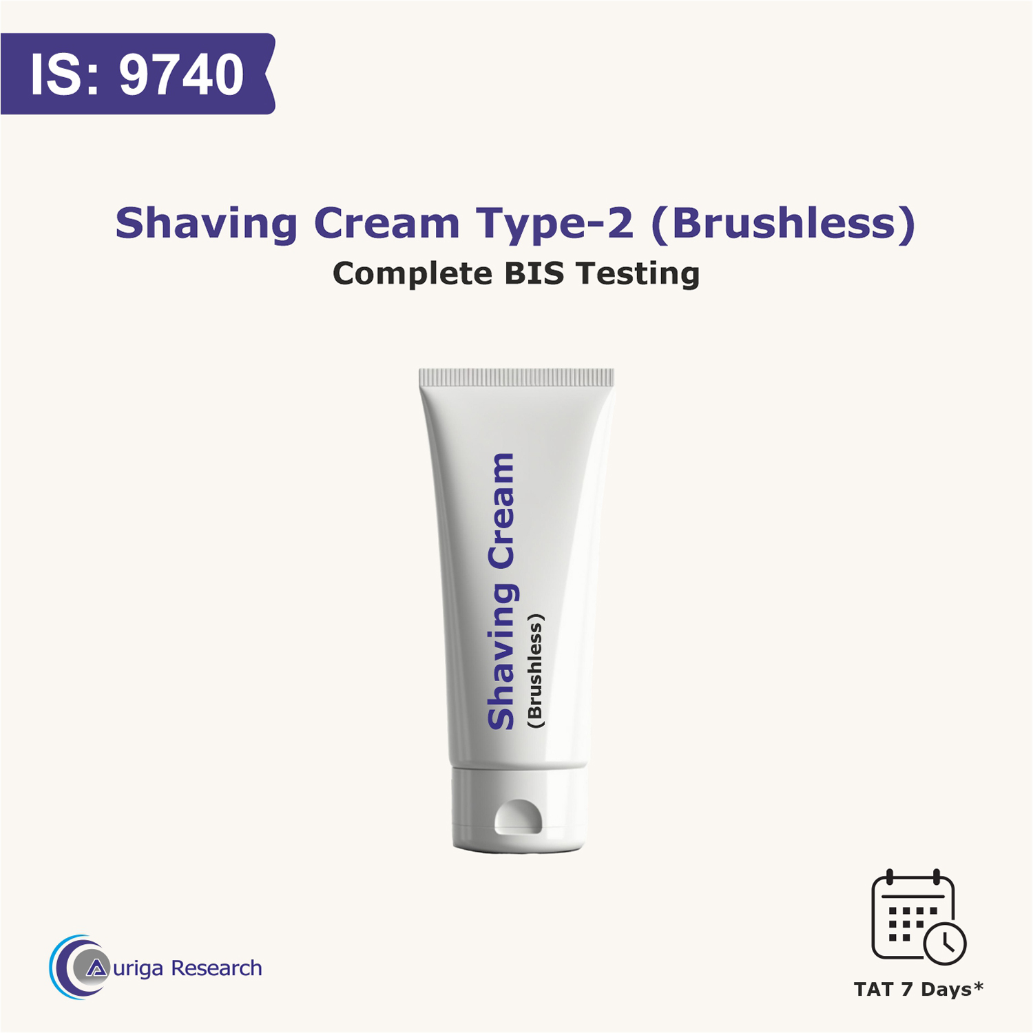 SHAVING CREAM TYPE-2 (Brushless) IS 9740:2018