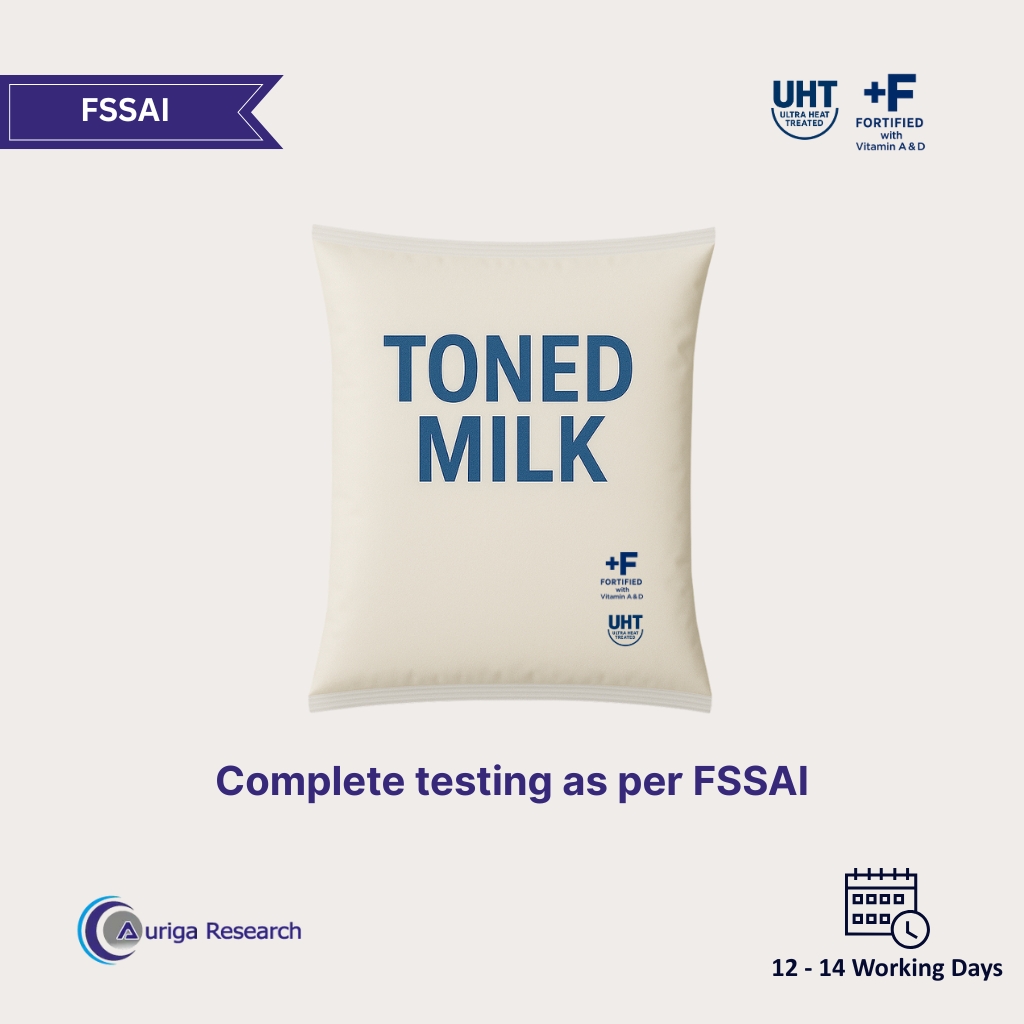 Toned Milk UHT Fortified Testing