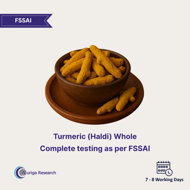 Turmeric (Haldi) Whole Testing