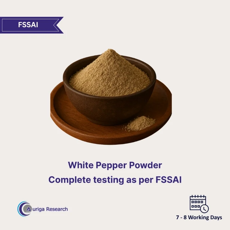 White Pepper Powder Testing