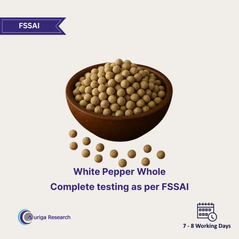 White Pepper Whole Testing
