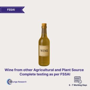 Wine (from other agricultural and plant source) Testing