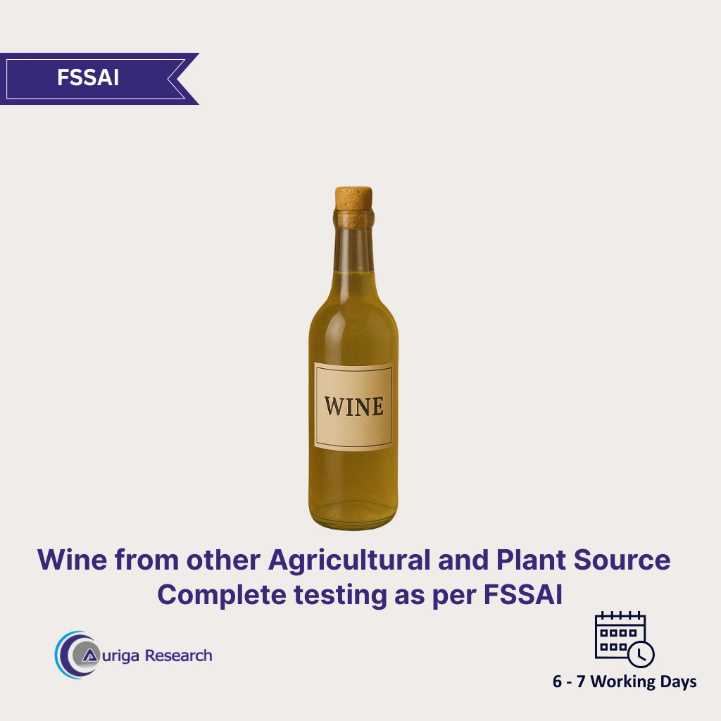 Wine (from other agricultural and plant source) Testing