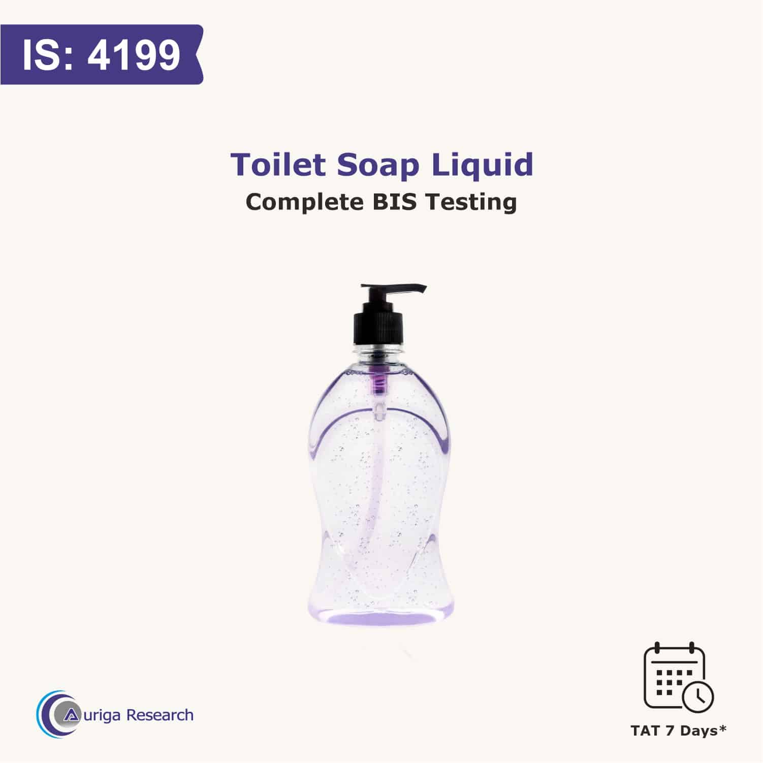 TOILET SOAP LIQUID  IS 4199 : 2001